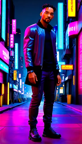 WILL SMITH,gangstar,enforcer,abel,neon,cyberpunk,neon arrows,neon lights,futuristic,moc chau hill,urban,hk,tokyo city,gangneoung,ultraviolet,cyber,neon colors,tokyo,neon light,lando,fire background,Co