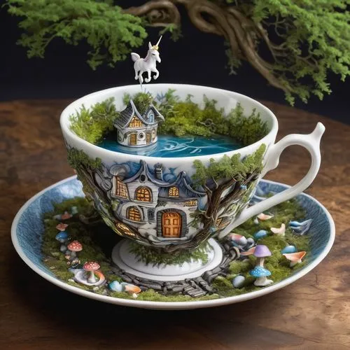 teacup,cup and saucer,coffee tea illustration,porcelain tea cup,tea party cat,teacup arrangement,tea cup,cat drinking tea,tea set,tea art,vintage tea cup,miniature house,a cup of tea,houses clipart,cat coffee,tea party collection,teatime,cat's cafe,tea service,cup of tea,Illustration,Realistic Fantasy,Realistic Fantasy 21