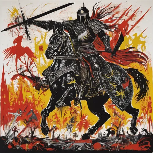 destroy,genghis khan,crusader,samurai,knight festival,heroic fantasy,horseman,walpurgis night,carpathian,cavalry,dance of death,don quixote,greed,horsemen,the war,yi sun sin,war,inferno,cleanup,overtone empire,Conceptual Art,Graffiti Art,Graffiti Art 10