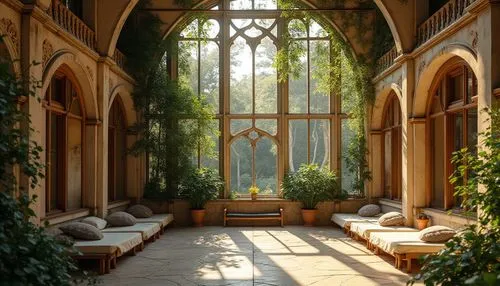 orangery,orangerie,conservatory,sunroom,dandelion hall,courtyards,inside courtyard,loggia,cloister,courtyard,hidcote,conservatories,alcove,patio,sitting room,sudeley,sanctuary,porch,winter garden,bay window,Photography,General,Realistic