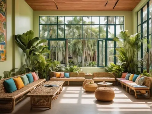 sunroom,tropical house,palm garden,cabana,palmilla,conservatory,royal palms,palms,house plants,two palms,cabanas,houseplants,tropics,coconut palms,patios,tropical island,tropical greens,tropical jungle,sitting room,living room,Photography,Documentary Photography,Documentary Photography 05