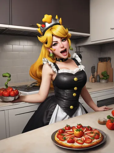 pizza service,tomato pie,pizza supplier,pizza topping,pizzeria,marroni,order pizza,strawberry pie,girl in the kitchen,woman holding pie,star kitchen,pizza stone,fruit pie,pizza,frula,fresh pasta,waitress,tomatos,tomato,italian cuisine,Illustration,Realistic Fantasy,Realistic Fantasy 07