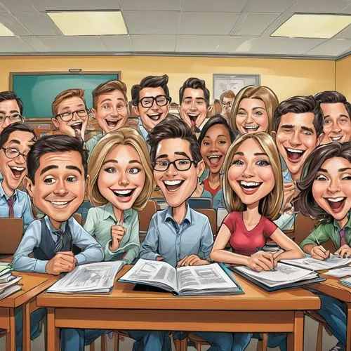 caricatures,cartoon people,classmate,classmates,scholastic,caricature,students,schoolmates,homeroom,classroom,educators,class room,estudiantes,representives,vector people,benchers,expelled,yearbook,classrooms,schoolrooms