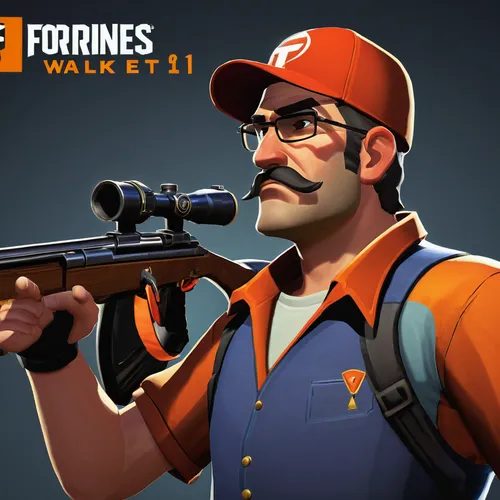 fortnite,free fire,pubg mascot,scout,grenadier,snipey,medic,bazlama,builder,forties,spy,farmer,pickaxe,sniper,marksman,gunsmith,rifleman,engineer,baguette frame,gentleman icons,Illustration,Retro,Retro 14