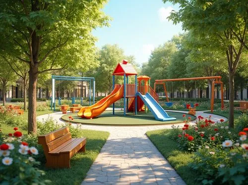 playground,children's playground,play area,playgrounds,swingset,urban park,park,playspace,city park,playset,toddler in the park,swing set,garden swing,schoolyard,3d rendering,nursery,the park,parc,kurpark,autumn park,Photography,General,Realistic