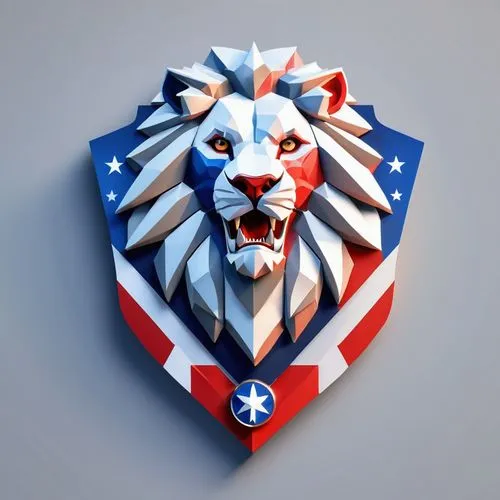 amurtiger,ukusa,lion white,taurica,ameri,nusa,republicain,lamerica,lion,liberia,lionizing,lionnet,lionhearted,united states of america,escudo,estados,leos,united state,ussa,amerada,Unique,3D,Low Poly