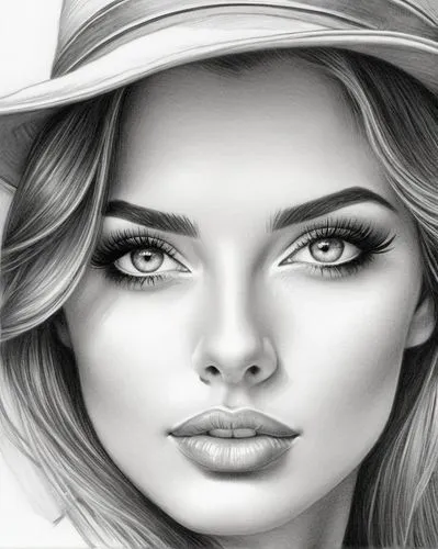 eyes line art,fashion illustration,women's eyes,fashion vector,woman face,girl wearing hat,woman's face,drawing mannequin,girl drawing,pencil drawings,world digital painting,airbrushed,beauty face skin,illustrator,face portrait,charcoal drawing,the hat-female,panama hat,retouching,pencil drawing,Illustration,Black and White,Black and White 30