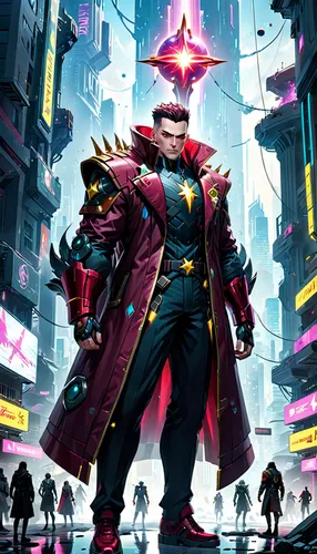 magistrate,dodge warlock,scandia gnomes,cyberpunk,magus,scandia gnome,magenta,kingpin,ringmaster,conductor,lopushok,katakuri,sci fiction illustration,man in pink,wizard,judge hammer,hatter,gigantic,banker,supervillain,Anime,Anime,General