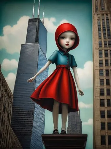 gondry,helnwein,little girl in wind,miniaturist,marionettes,dran,marionette,rankin,flying girl,tumbling doll,pinocchio,painter doll,mieville,eloise,skycraper,advertising figure,beinart,compositing,coraline,strassman,Illustration,Abstract Fantasy,Abstract Fantasy 06