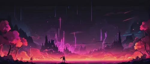 barren,chasm,futuristic landscape,vast,fantasia,music background,alien world,dark world,dusk background,purple landscape,orchestral,background screen,ruin,fantasy landscape,musical background,art background,alien planet,ruins,game art,hall of the fallen,Conceptual Art,Fantasy,Fantasy 31