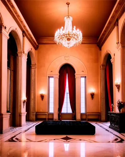 Website Unsplsh Cimmerian-themed interior, luxurious room, grandiose architecture, high ceilings, marble floor, crystal chandelier, softbox lighting, cinematic composition, 3/4 view, warm color tone, 