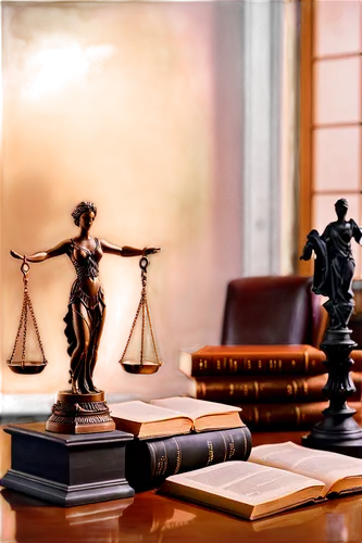 Miniature law scale model, judge's podium, wooden desk, leather chair, legal books, scales of justice, bronze statue, marble floor, dim lighting, warm color tone, shallow depth of field, 3/4 compositi