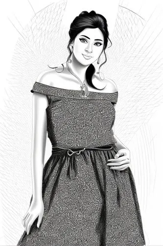 drawing pencil,fashion illustration,fashion vector,fashion sketch,digital drawing,sewing pattern girls,retro paper doll,angel line art,comic halftone woman,retro 1950's clip art,digital illustration,h