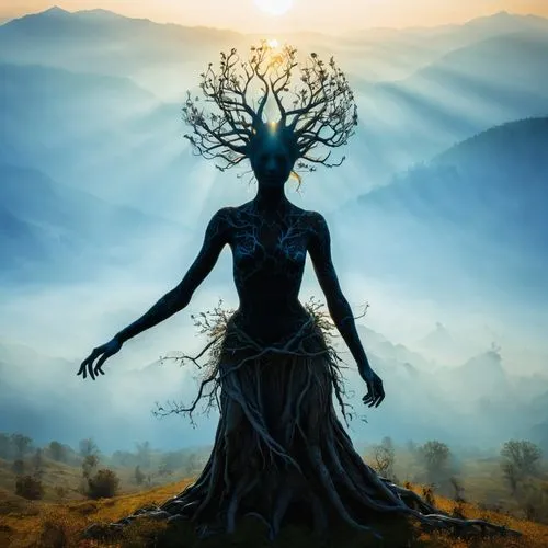 druidic,druidry,shamanism,druidism,dryad,shamanic,mother earth,animist,qabalah,lughnasadh,tree of life,mother nature,rooted,the enchantress,dryads,hecate,the branches of the tree,woman silhouette,unseelie,shamanistic,Photography,Documentary Photography,Documentary Photography 25