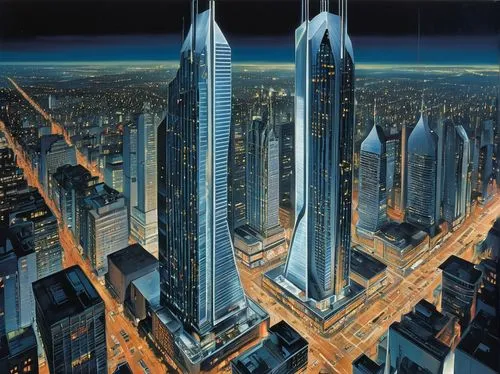 futuristic architecture,cybercity,coruscant,schuiten,supertall,barad,ctbuh,capcities,superstructures,sedensky,schuitema,futuristic landscape,dubay,skyscrapers,cybertown,arcology,unbuilt,superhighways,tall buildings,skycraper,Art,Artistic Painting,Artistic Painting 01