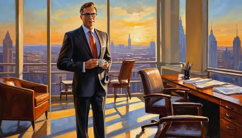 ceo,executive,administrator,corporate,boardroom,abstract corporate,businessman,banker,executive toy,board room,white-collar worker,secretary,an investor,financial advisor,business people,modern office,black businessman,senator,blur office background,man with a computer,Conceptual Art,Oil color,Oil Color 22