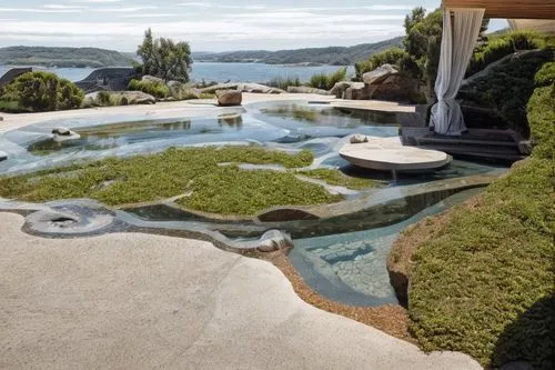 peixes coloridos e cachoeiras,landscape designers sydney,landscape design sydney,volcano pool,infinity swimming pool,rotorua,floor fountain,garden design sydney,water feature,zen garden,outdoor pool,l