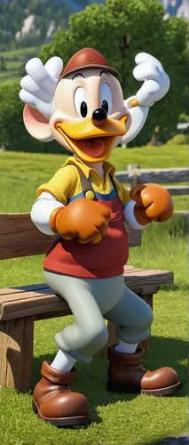 donald duck,geppetto,banjo bolt,peck s skipper,jiminy cricket,donald,squirell,disney character,pinocchio,game character,duck bird,pubg mascot,duck,banjo,cute cartoon character,johnny jump up,popeye,clog,the duck,cangaroo,Illustration,Retro,Retro 18