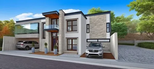 modern house,3d rendering,residential house,sketchup,smart house,landscape design sydney,Photography,General,Realistic