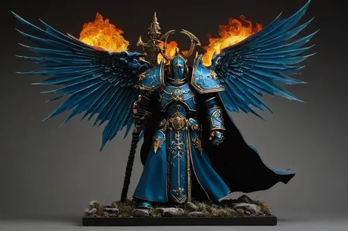 archangel,the archangel,garuda,pillar of fire,paladin,emperor,vax figure,high priest,fire angel,imperator,paysandisia archon,dark blue and gold,wild emperor,fantasy warrior,light bearer,pall-bearer,heroic fantasy,ceremonial,alaunt,angels of the apocalypse,Photography,Documentary Photography,Documentary Photography 37