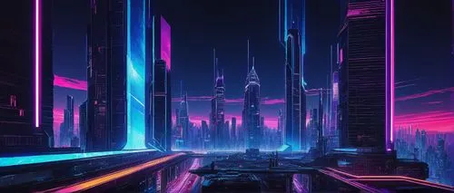 futuristic landscape,cyberpunk,80's design,cityscape,futuristic,metropolis,neon arrows,vapor,colorful city,fantasy city,80s,cyber,scifi,vast,ultraviolet,sci-fi,sci - fi,cyberspace,city,shanghai,Art,Classical Oil Painting,Classical Oil Painting 29