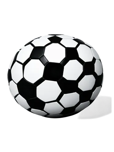 Football, official size, white panels, black pentagons, detailed texture, leather material, shiny surface, slight shadow, dynamic composition, low-angle shot, dramatic lighting, warm color tone, shall