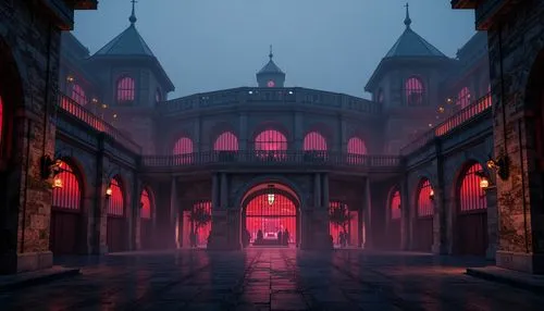 pink city,the red square,odditorium,theed,suspiria,oscura,red square,dusk,obscura,lair,eerie,nacht,haunted cathedral,tentorium,arcade,firehouses,palaces,fantasy city,magorium,bazaar