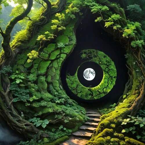 fairy door,fantasy picture,koru,fairy house,tree house,fairy world,Conceptual Art,Daily,Daily 27