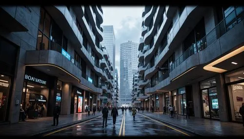 citycenter,wanchai,the dubai mall entrance,jbr,abdali,dubay,taikoo,emaar,difc,manama,quatar,cybercity,waterstreet,coruscant,business district,harbour city,kowloon,skyways,shopping street,city scape