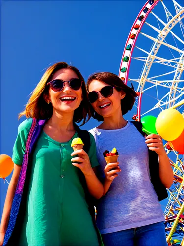 santa monica pier,annual fair,fairgoers,kiddieland,children's ride,ice cream cones,feria colors,carousels,children's background,colored straws,fairplex,two girls,funfairs,funfair,colorful background,background colorful,photographic background,hersheypark,summer fair,amusement park,Illustration,Paper based,Paper Based 05