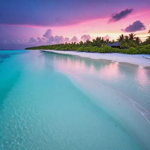 恩杜鲁岛上的荧光海滩, 马尔代夫，,maldive islands,maldive,cook islands,caribbean beach,caribbean sea,maldives,caribbean,lakshadweep,bahamas,pink beach,the caribbean,beautiful beaches,french polynesia,tropical beach,m