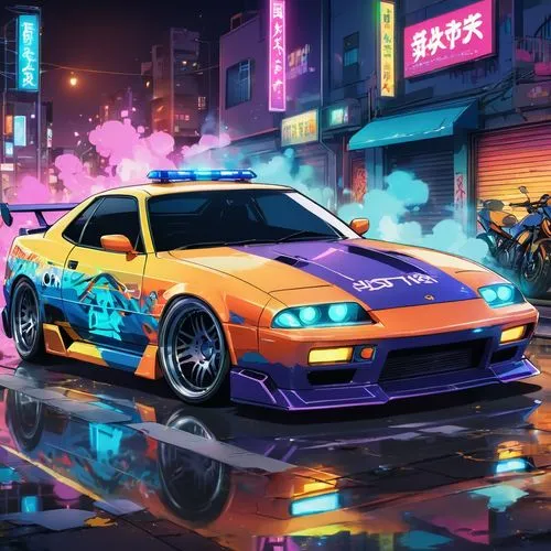 3d car wallpaper,supra,crx,80's design,car wallpapers,camaros,Illustration,Japanese style,Japanese Style 03