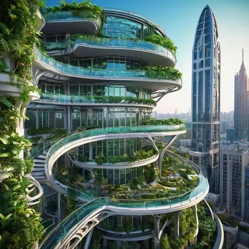 futuristic architecture,ecotopia,futuristic landscape,arcology,biopiracy,ecoterra,futuristic,terraformed,sky space concept,the energy tower,utopian,biomimicry,balcony garden,ecovillages,largest hotel in dubai,escala,greentech,solar cell base,ecotech,biophilia,Illustration,Retro,Retro 13