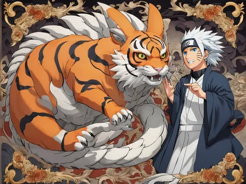 nine-tailed,royal tiger,dragon slayer,forest king lion,lion father,type royal tiger,chestnut tiger,white tiger,two lion,naruto,dragon slayers,tigerle,garp fish,alibaba,halloween banner,kitsune,dragon li,asian tiger,lion white,siberian tiger,Art,Classical Oil Painting,Classical Oil Painting 01