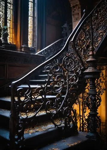 staircase,outside staircase,escalera,stairway,stair,staircases,upstairs,ironwork,stairs,banisters,escaleras,stairwell,newel,balustrade,ornate,winding staircase,baroque,banister,stairways,stairwells,Art,Artistic Painting,Artistic Painting 42