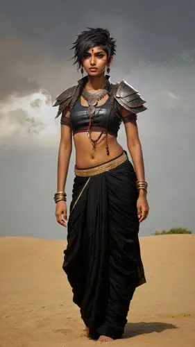 girl wear black dhoti salwar with indian sword,warrior woman,female warrior,anushka shetty,jaya,indian woman,aladha,navel,kamini,indian girl,nityakalyani,tarhana,pooja,indian girl boy,ramanguli,strong