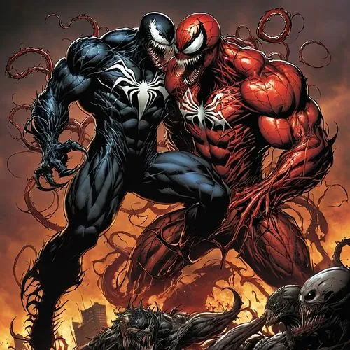 symbiotes,symbiote,venom,antivenom,carnage,venomous,asm,megafight,dubius,despero,villanos,narvel,marvel comics,romita,mcniven,newsarama,spawn,osborn,vigilantes,arachnids,Illustration,American Style,American Style 02