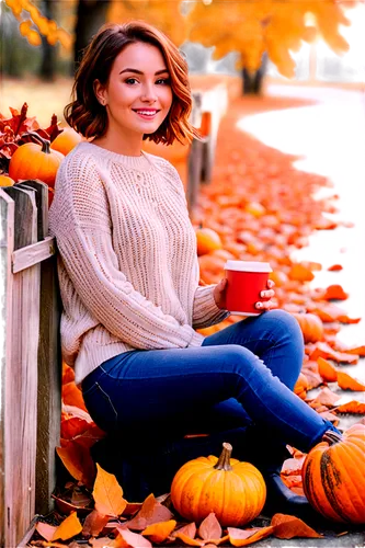 Cozy autumn scene, warm golden light, fallen leaves scattered on ground, vibrant orange and red hues, misty atmosphere, soft focus, 3/4 composition, shallow depth of field, warm color tone, cinematic 