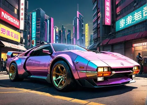 toyota ae85,80s,mazda rx-7,80's design,elektrocar,3d car wallpaper,neon arrows,datsun/nissan z-car,cyberpunk,toyota supra,porsche 928,supra,pontiac fiero,pink car,delorean dmc-12,game car,porsche,volkswagen beetlle,honda z,neon,Anime,Anime,General