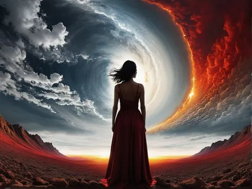 eclipsed,fantasy picture,ecliptic,mediumship,shamanic,ascendancy,heliosphere,inanna,fantasy art,photomanipulation,overawe,eclipse,shamanism,imaginal,mythography,extradimensional,ascendence,mysticism,etheric,perihelion,Photography,Artistic Photography,Artistic Photography 06