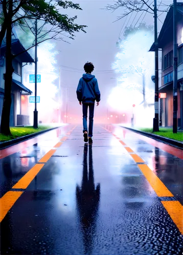 walking in the rain,pedestrian,a pedestrian,cloudstreet,walking man,blue rain,rainy,girl walking away,heavy rain,rain,in the rain,pedestrians,sidewalks,rainy day,rainman,downpour,light rain,walk,ukrainy,rainfall,Illustration,Japanese style,Japanese Style 03