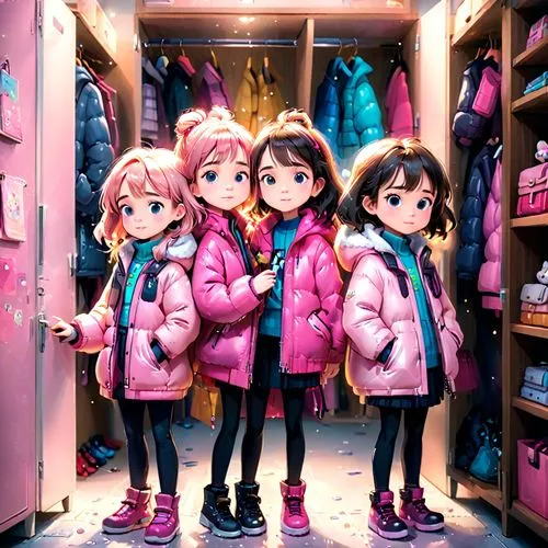 chipettes,harajuku,anime japanese clothing,cute clothes,childrenswear,kawaii children,Anime,Anime,Cartoon