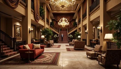 hotel lobby,lobby,hotel hall,the cairo,luxury hotel,hallway,emirates palace hotel,venetian hotel,gleneagles hotel,entrance hall,rotana,nemacolin,driskill,intercontinental,grand hotel,luxury home interior,kempinski,beverly hills hotel,dragon palace hotel,amanresorts