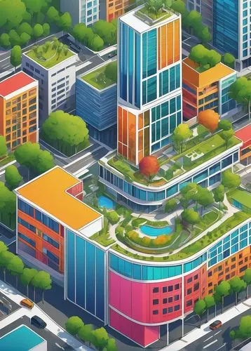 microdistrict,colorful city,megapolis,scampia,cybertown,city blocks,isometric,urban design,citydev,city buildings,office buildings,urbanism,cybercity,cyberjaya,business district,smart city,microcosms,urbanization,urban development,buildings,Art,Classical Oil Painting,Classical Oil Painting 31