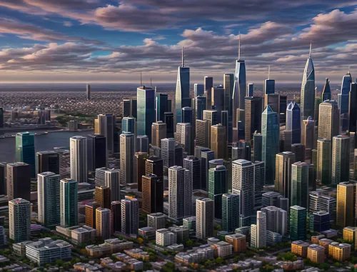 city skyline,chicago skyline,skyline,city blocks,tall buildings,city cities,business district,city scape,evening city,urban development,cityscape,big city,urbanization,financial district,city view,skyscrapers,3d rendering,cities,city buildings,skyscraper town