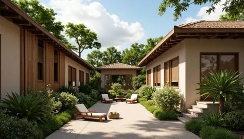 3d rendering,bungalows,courtyards,sketchup,render,amanresorts,courtyard,residencial,breezeway,townhomes,3d rendered,patios,inside courtyard,3d render,carports,ecovillages,townhouses,hacienda,verandahs,cottages