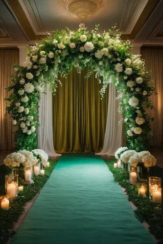 wedding decoration,chuppah,wedding hall,floral decorations,damask background,floral decoration,flower border frame,pearl border,green wreath,wedding frame,wedding flowers,floral border,table arrangement,wedding decorations,floral design,flower decoration,stage curtain,mandap,floral arrangement,flower arrangement,Photography,General,Fantasy