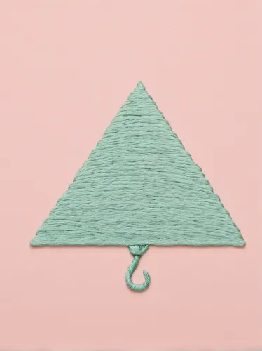 Create a playful and whimsical logo representing Threads,triangle,pastel colors,nautical bunting,plasticine,triangular,triangle ruler,sailor's knot,pastel paper,tent anchor,paper snakes,nautical paper