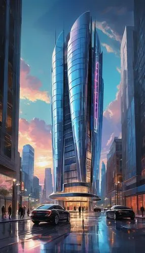 cybercity,futuristic architecture,skyscraper,glass building,the skyscraper,urbis,skylstad,guangzhou,vdara,sky space concept,cyberport,lexcorp,futuristic landscape,nairobi,abdali,baycorp,hongdan center,cybertown,ulaanbaatar centre,chengli,Conceptual Art,Sci-Fi,Sci-Fi 06