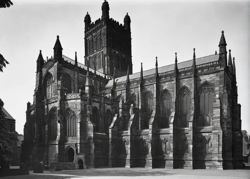 st mary's cathedral,nidaros cathedral,gothic architecture,coventry,gothic church,the cathedral,buttress,13 august 1961,the black church,haunted cathedral,christ chapel,francis church,st john's,st mary's church,all saints,cathedral,collegiate basilica,the basilica,black church,st mary's,Photography,Black and white photography,Black and White Photography 15